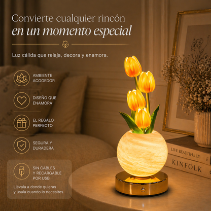 TulipGlow - Lámpara LED de Tulipanes